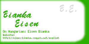 bianka eisen business card